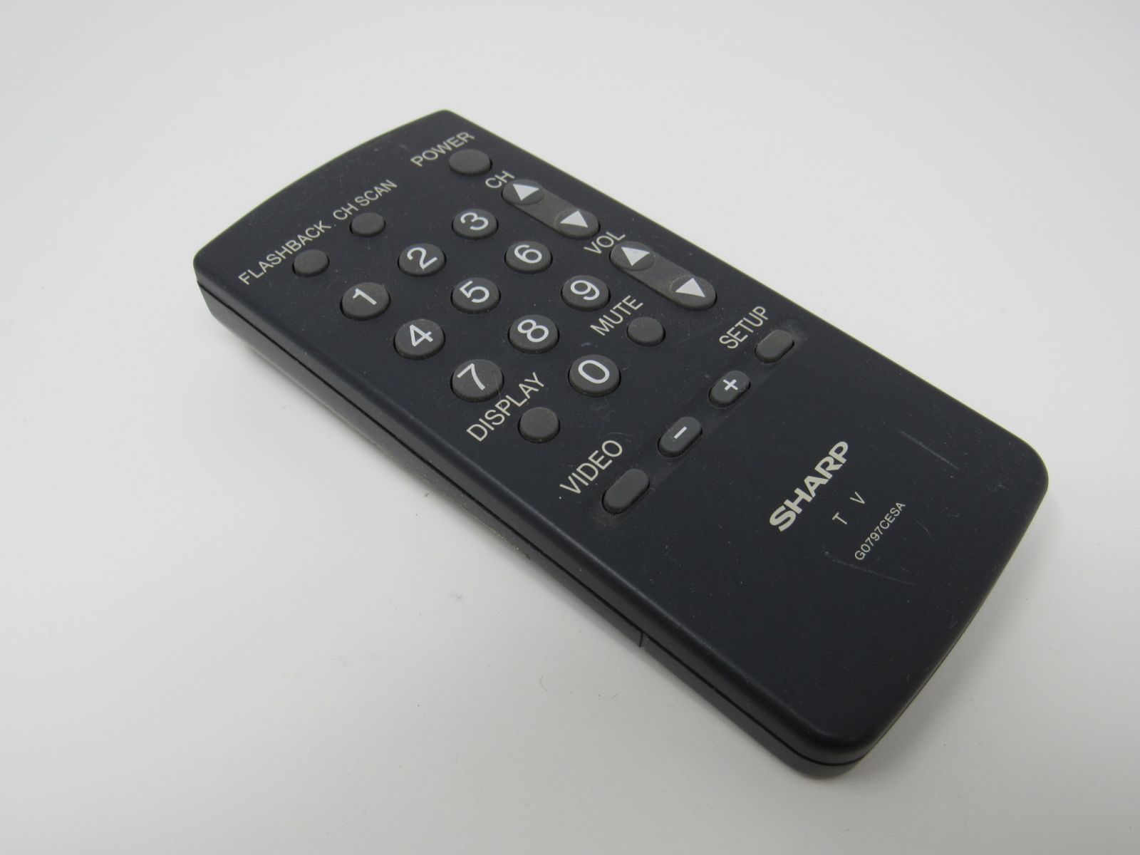 Sharp TV Remote Control G0797CESA -- Used