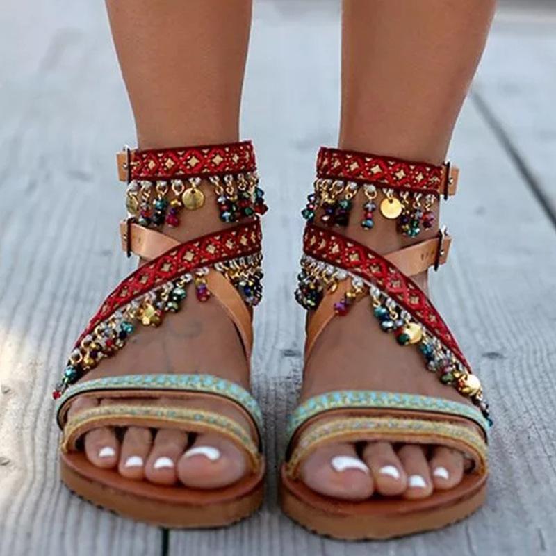 beach flats shoes