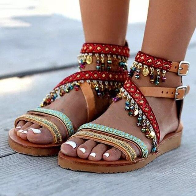 beach flats shoes