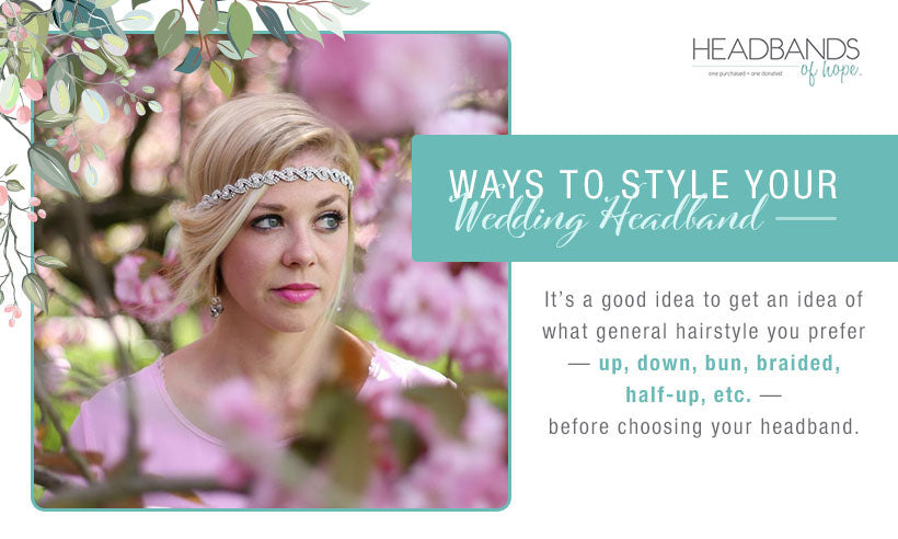 ways to style your wedding headband
