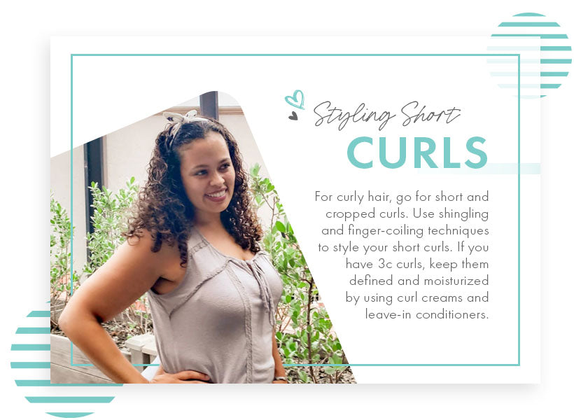 styling short curls