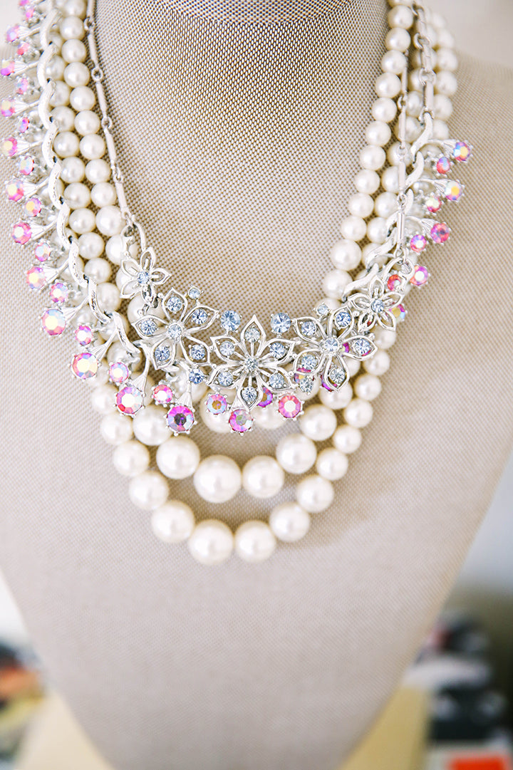 Layered Vintage Necklaces
