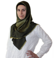 Bonjela Turkish Square Hijab Olive Green