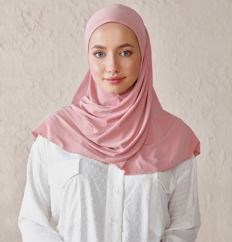 Modefa Instant Wave Jersey Hijab - Denim Blue