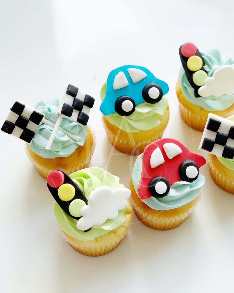 cars cupcake design