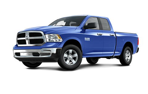 Blue Dodge Ram with Factory Matched Painted Hood