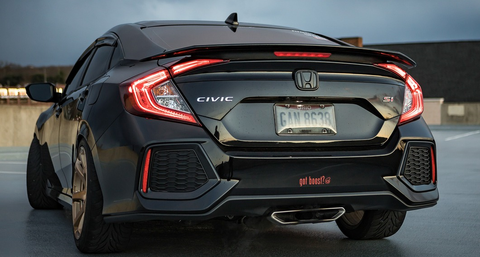 Rear Bumper on Black Honda