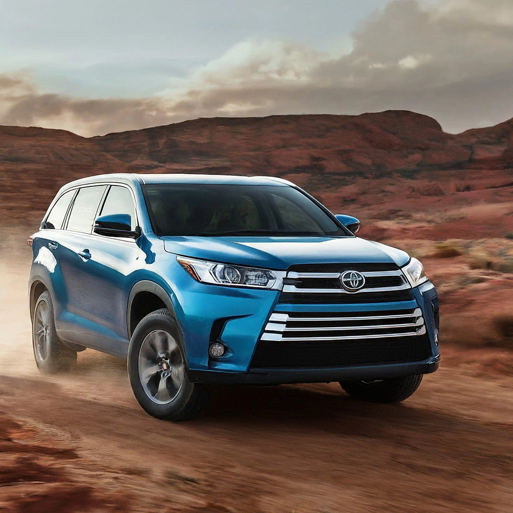 Blue Toyota Highlander