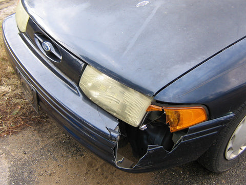 Bumper and fender damage