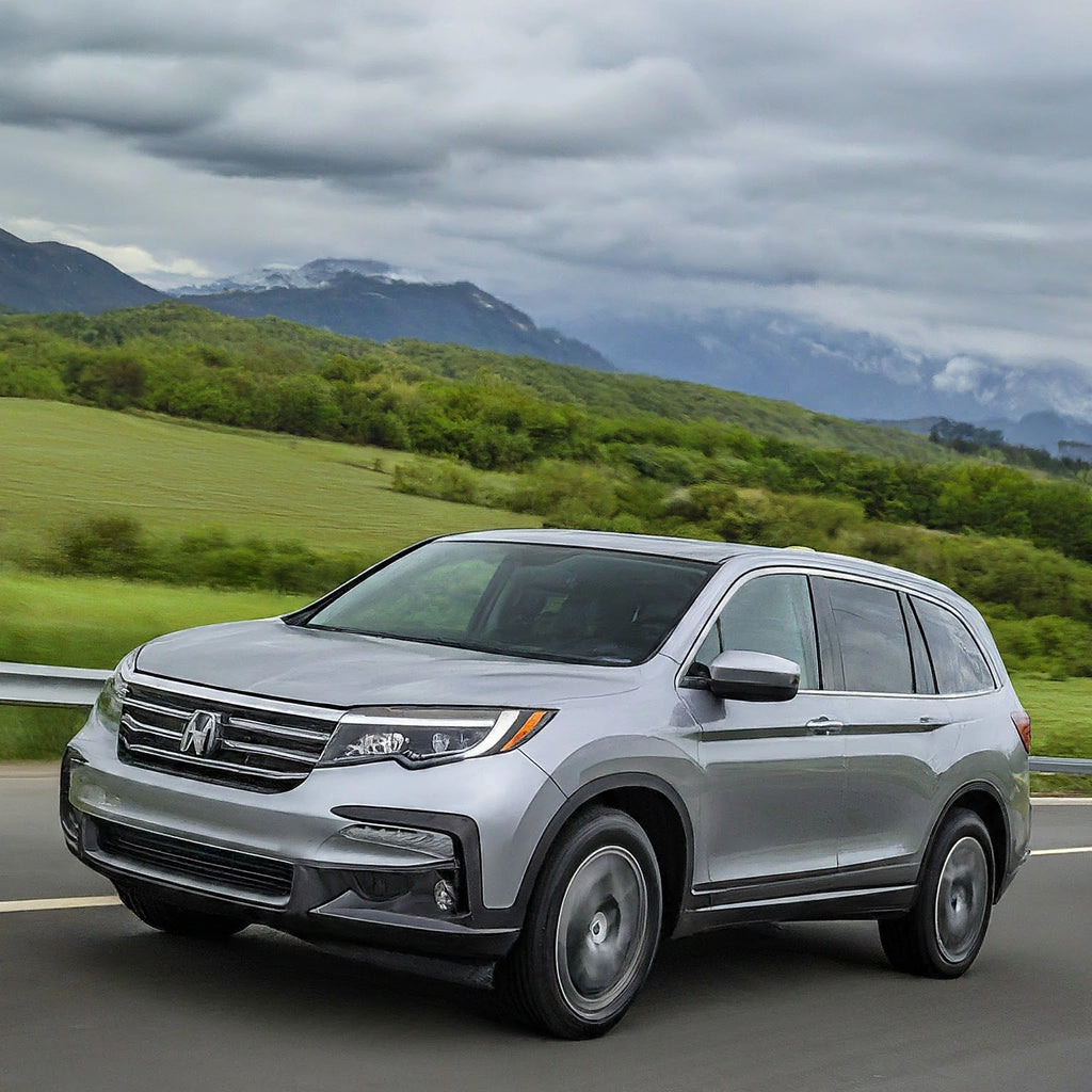 Silver Honda Pilot fender