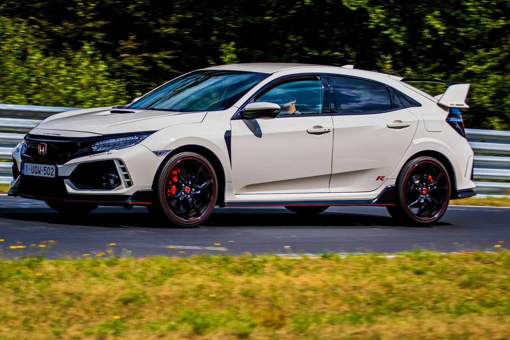 White Honda Civic Type R Driver's Side View