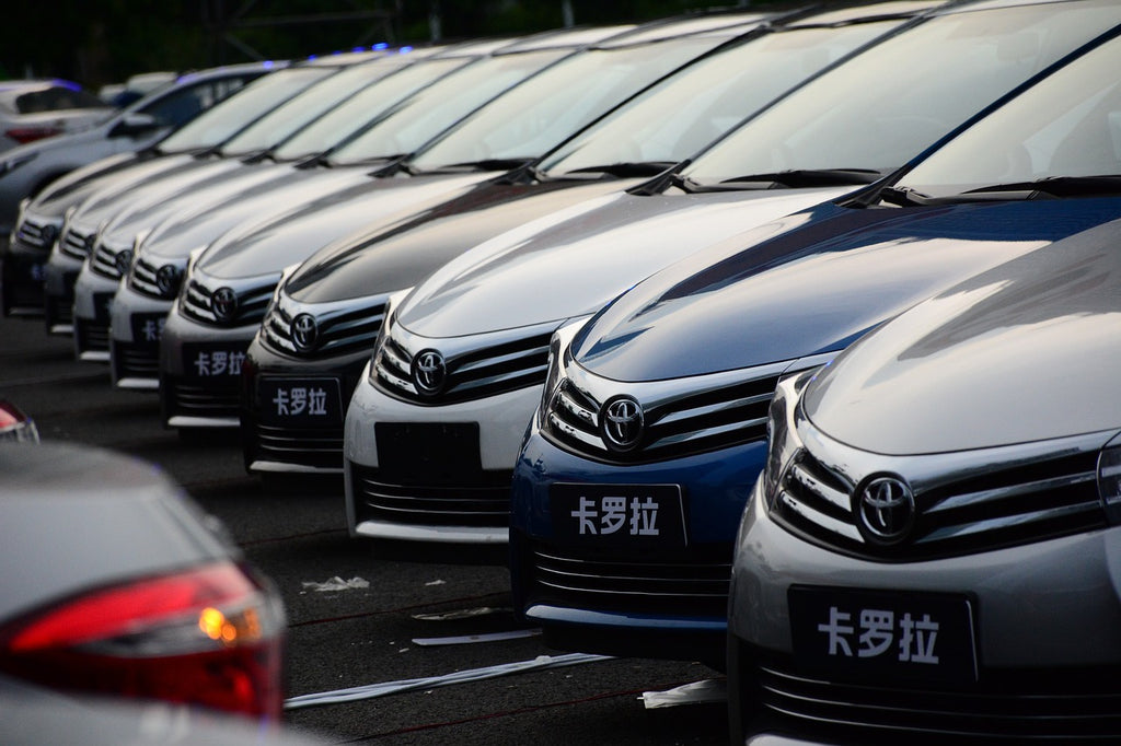 Whole Row of 2014 Toyota Corollas