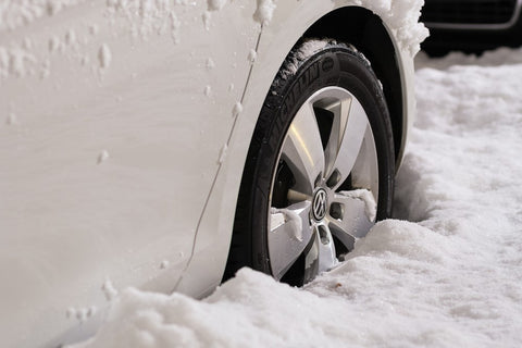 VW tires in deep snow