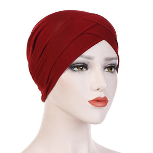 200003922,Women Muslim Hijab Scarf Inner Hijab Caps Ladies Islamic Cross Headband Turban Headwrap Hairband Women Muslim Hijab Headscarf,guiro,Zeinab Fashion.