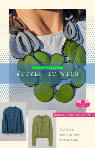 Eco Necklace and sustainable clothing
