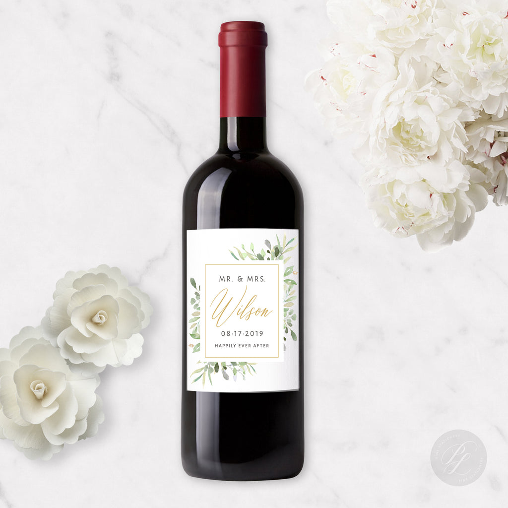 Wine Bottle Label #21 – Paperlux Fine Stationery