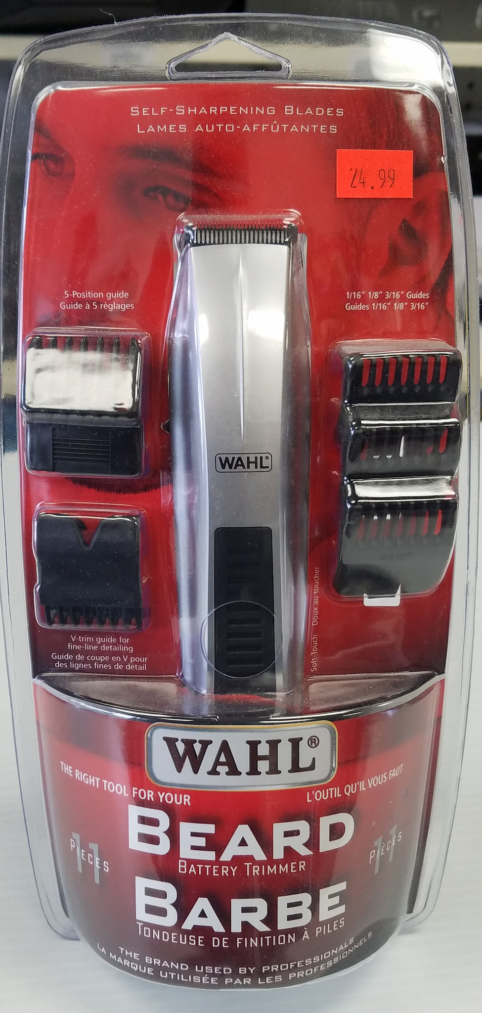 wahl beard trimmer battery operated