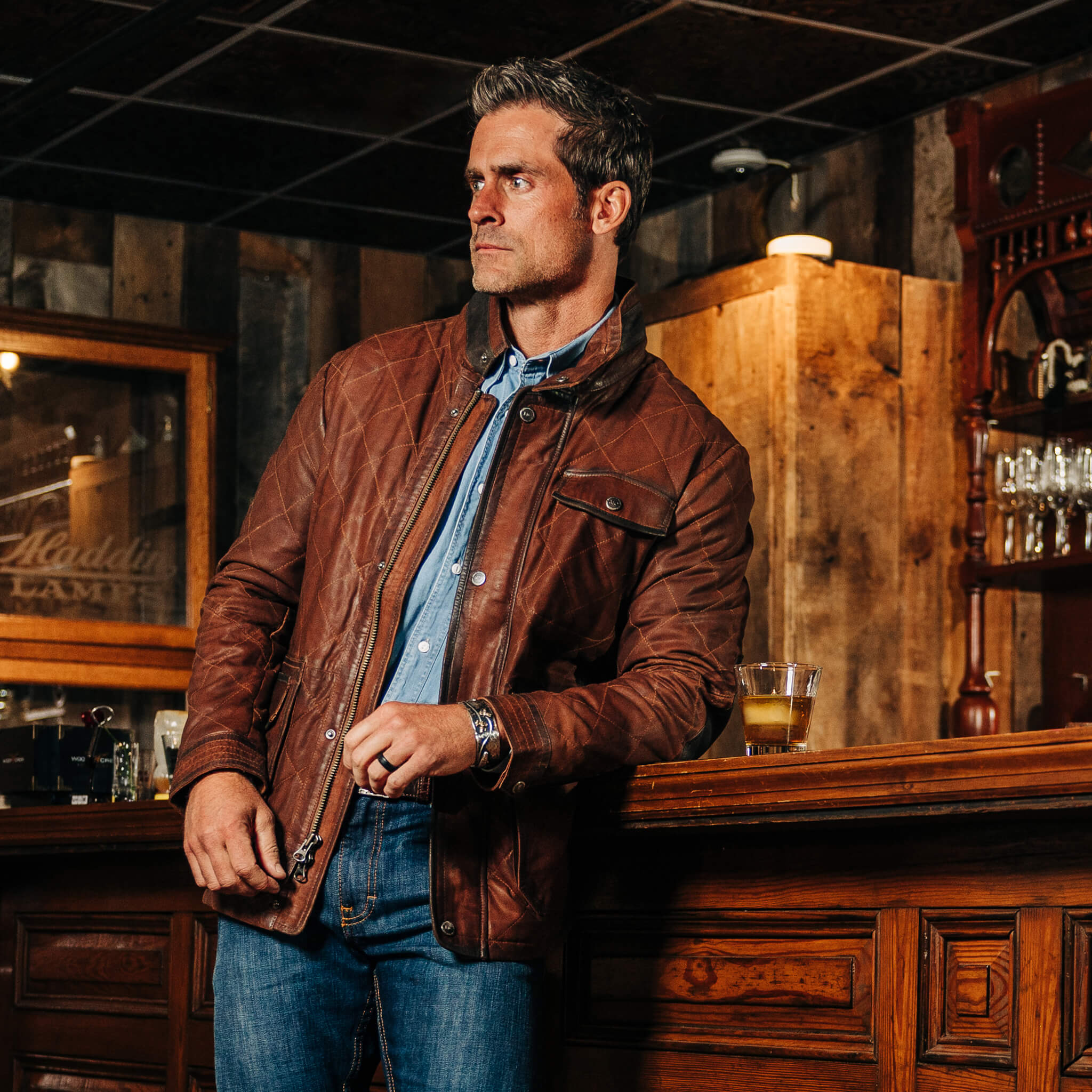 Sedona Waxed Suede Leather Jacket - Madison Creek Outfitters product image