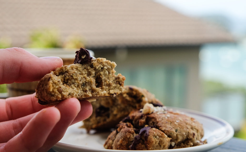 Choc Chip Hemp Protein Cookies - The Brothers Green