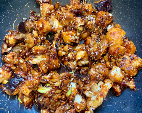 Sticky Sesame Cauliflower - Hemp Recipes - The Brothers Green