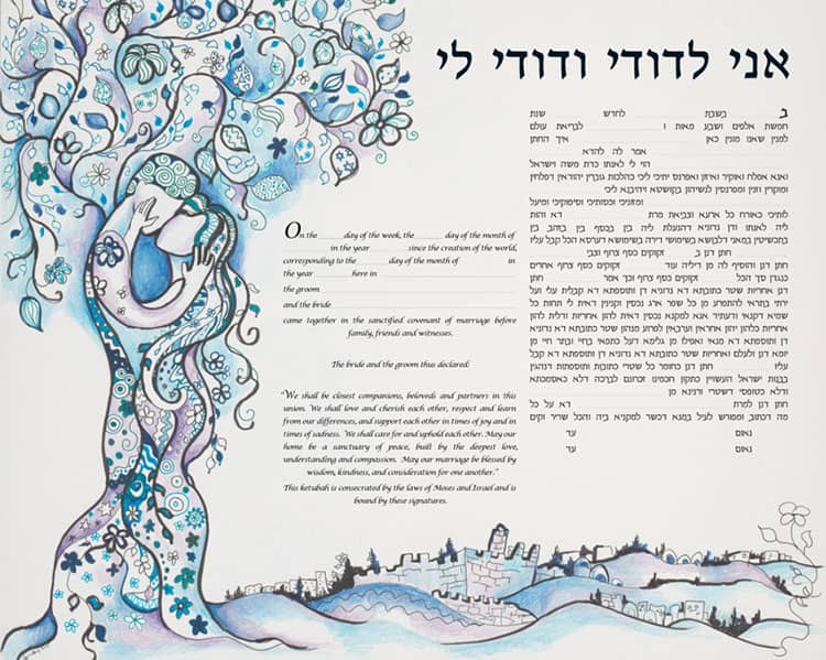 Orthodox Ketubah Text in Aramaic