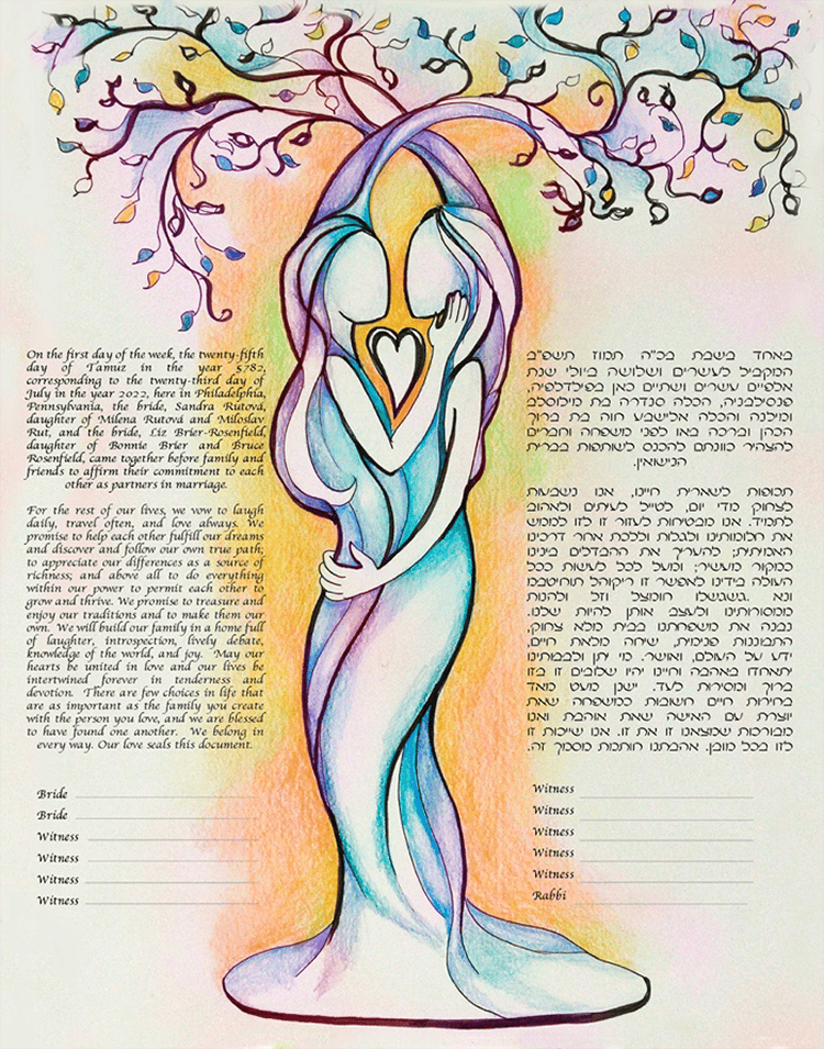 Reform Ketubah Text and Art