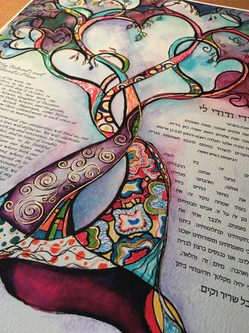 Two Hearts into One Ketubah