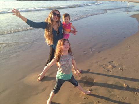 Anna Abramzon with daughters 2015