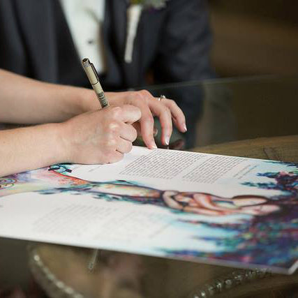 anna abramzon ketubah signing