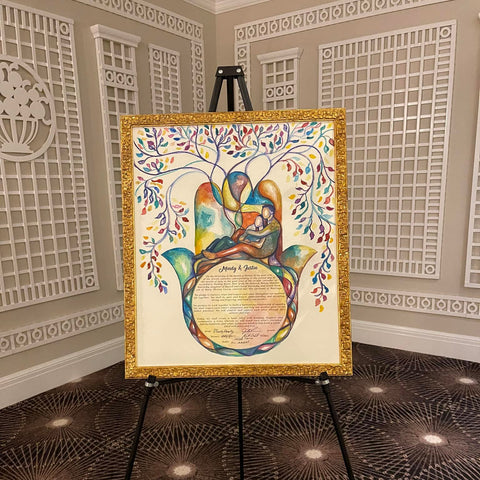 Hamsa Ketubah by Anna Abramzon