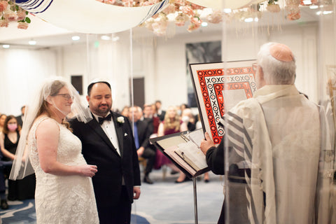 Marcie and Herman under the chuppah