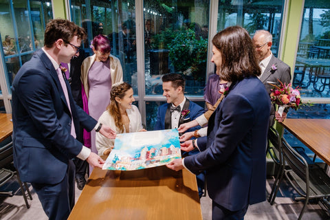 Ben and Sarah Ketubah Signing