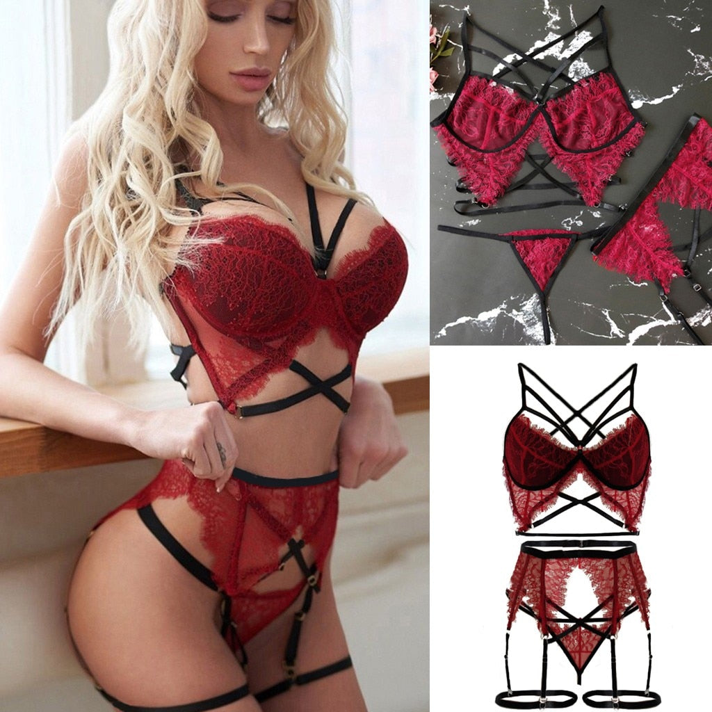 lingerie rouge et noir