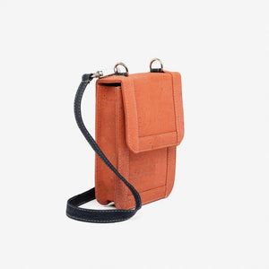 Cork Rectangular Purse orange