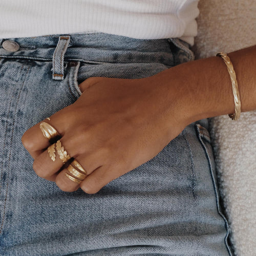 Gold Fern Wrap Ring | Catherine Zoraida