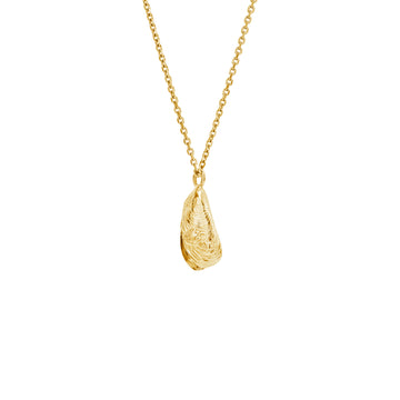Gold Mussel Shell and Pearl Pendant | Catherine Zoraida