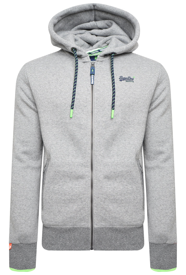 superdry orange label hyper pop zip hoodie