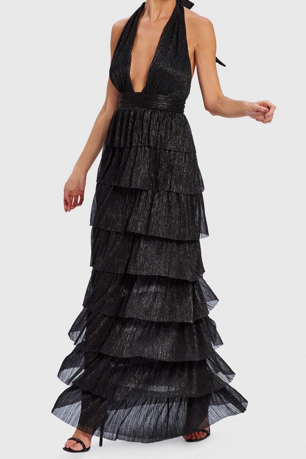 forever unique black maxi dress