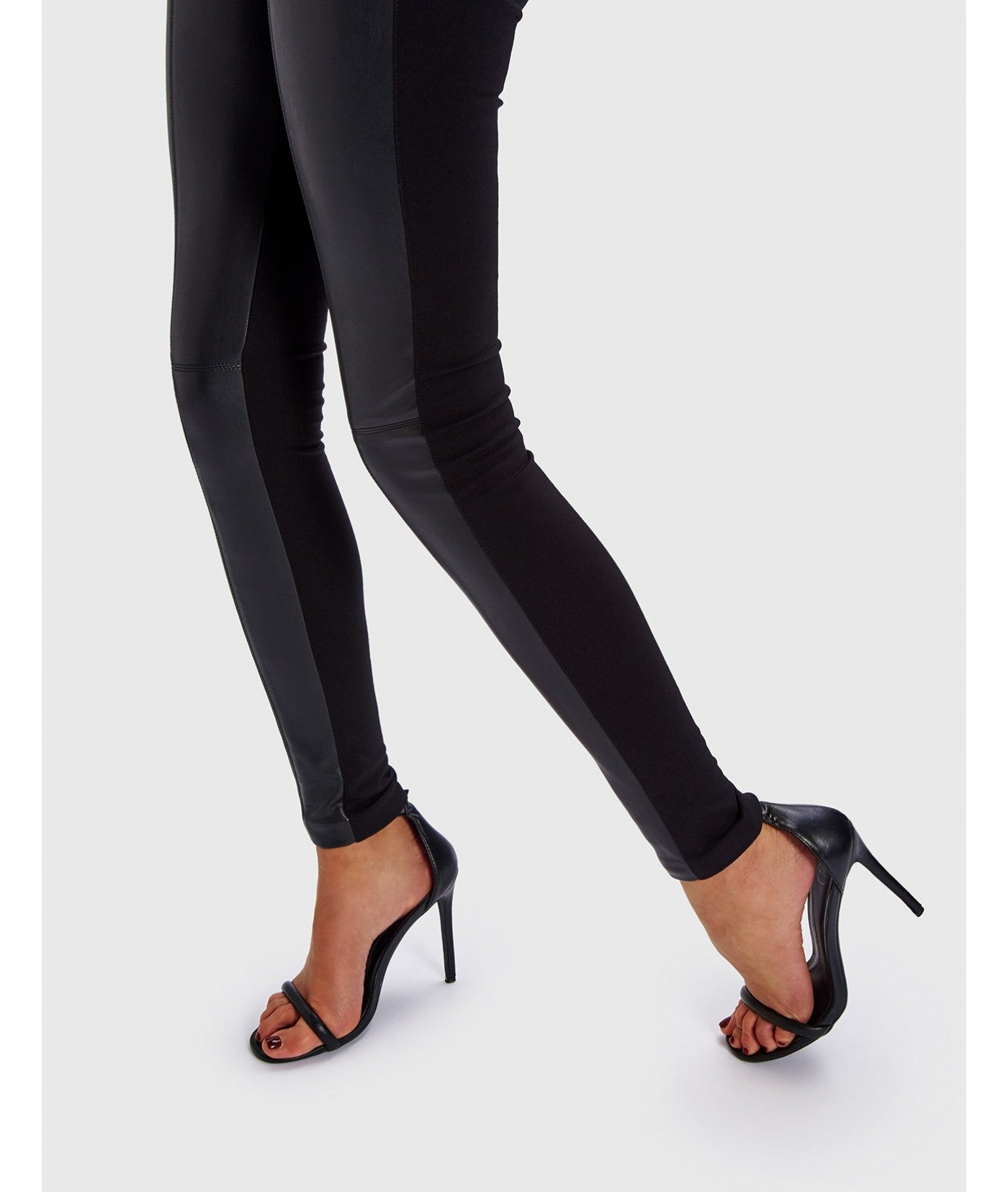 leather effect jeggings