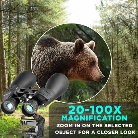 Barska 20-100x70mm Gladiator Zoom Binoculars 20-100x Magnification Outdoors Lifestyle Shot