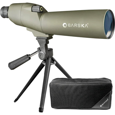 Barska 20-60x60mm WP Colorado Straight Spotting Scope Green Body and Carrying Case