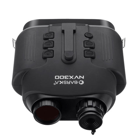 Barska NVX300 7x20mm Night Vision Infrared Illuminator Digital Binoculars Eyepieces and Control Buttons