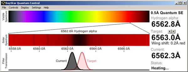 DayStar Quantum Hydrogen Alpha  0.4A PE Solar Filter .4QPE Quantum Control