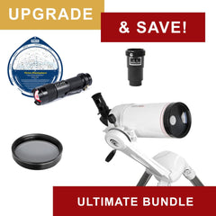 Upgrade and Save with Explore FirstLight 100mm Mak-Cassegrain Telescope - Ultimate Bundle Package - with Twilight Nano Mount and Bonus Accessories