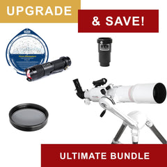 Upgrade and Save with Explore Scientific FirstLight 80mm Refractor Telescope - Ultimate Bundle Package - with Twilight Nano Mount and Bonus Accessories