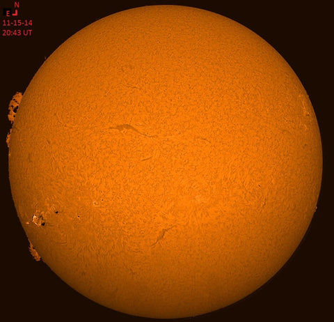 Image #2 Captured Using Lunt 40mm Dedicated Hydrogen-Alpha Solar Telescope