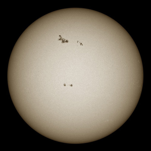 Image Captured Using the Lunt 70mm MT Doublet Refractor Telescope White Light Sun