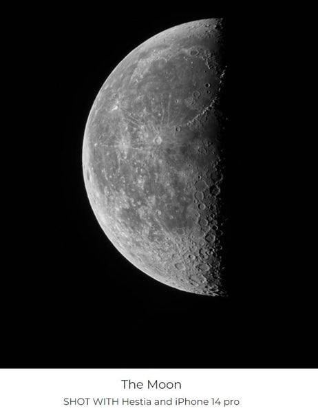 Image Taken Using Vaonis Hestia Smart Telescope Moon
