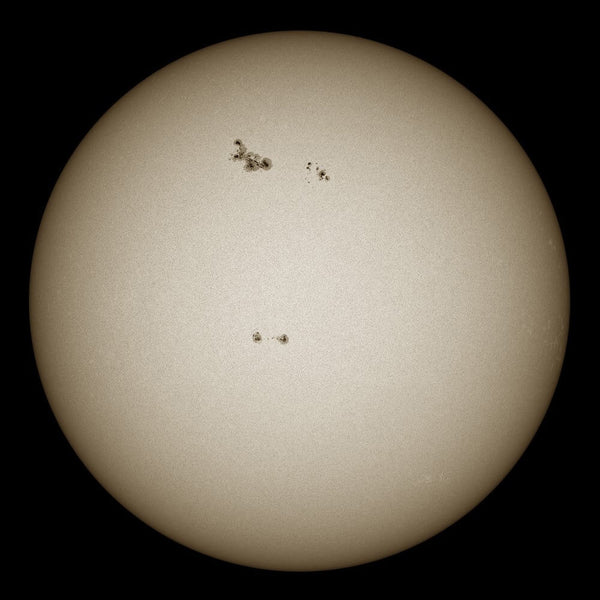 Image Taken Using the Lunt 80mm MT Doublet Refractor Telescope White Light Sun