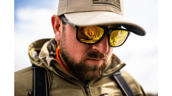 Leupold Katmai - Matte Black, Orange Mirror Eyewear Lifestyle Photo